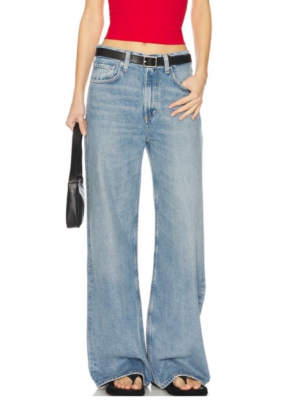 Citizens Of Humanity Paloma Jeans Wide Leg Light Blue